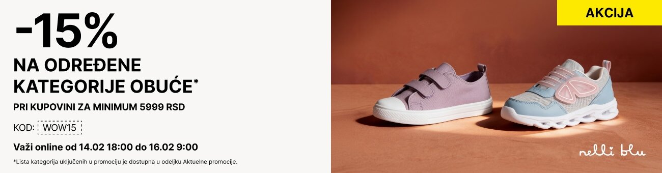 -15% na određene kategorije obuće