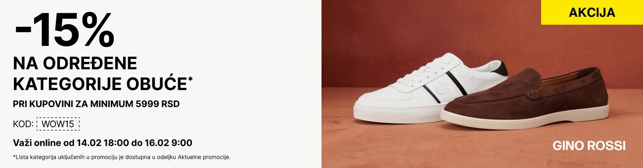 -15% na određene kategorije obuće