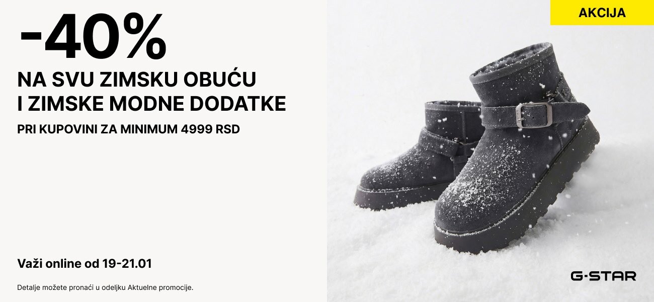 -40% na svu zimsku obuću i zimske modne dodatke