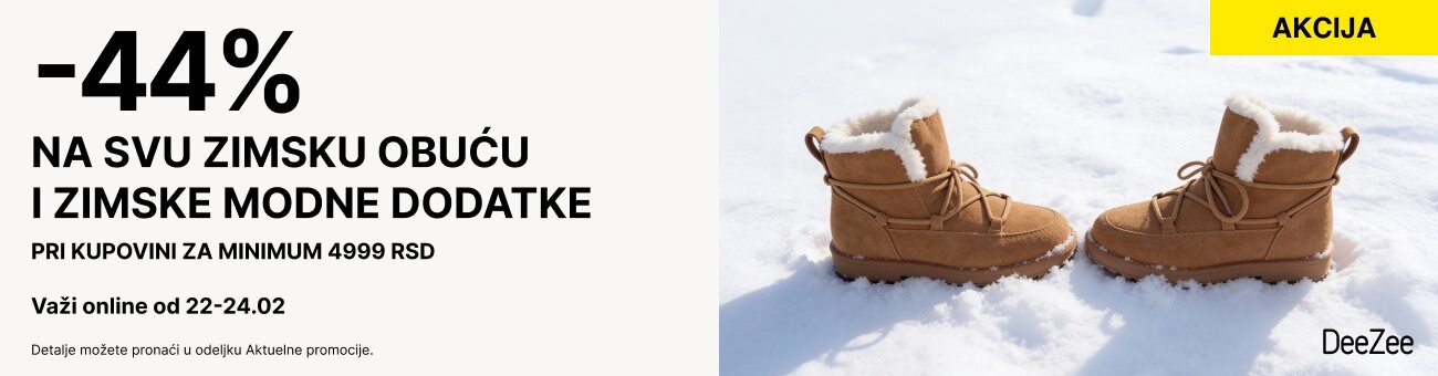 -44% na svu zimsku obuću i zimske modne dodatke