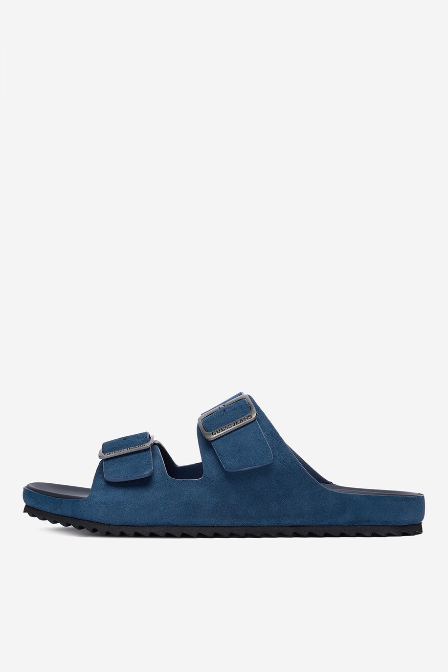 
                GUESS JEANS - Klapki skórzane - 5907964117148