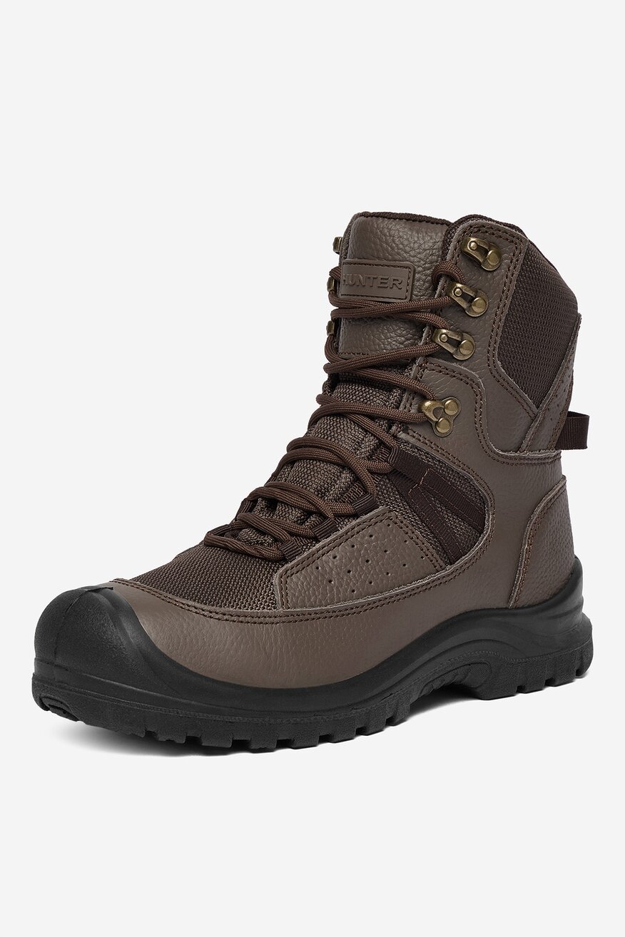 
                HUNTER - Skórzane trzewiki sznurowane - 5906751204092