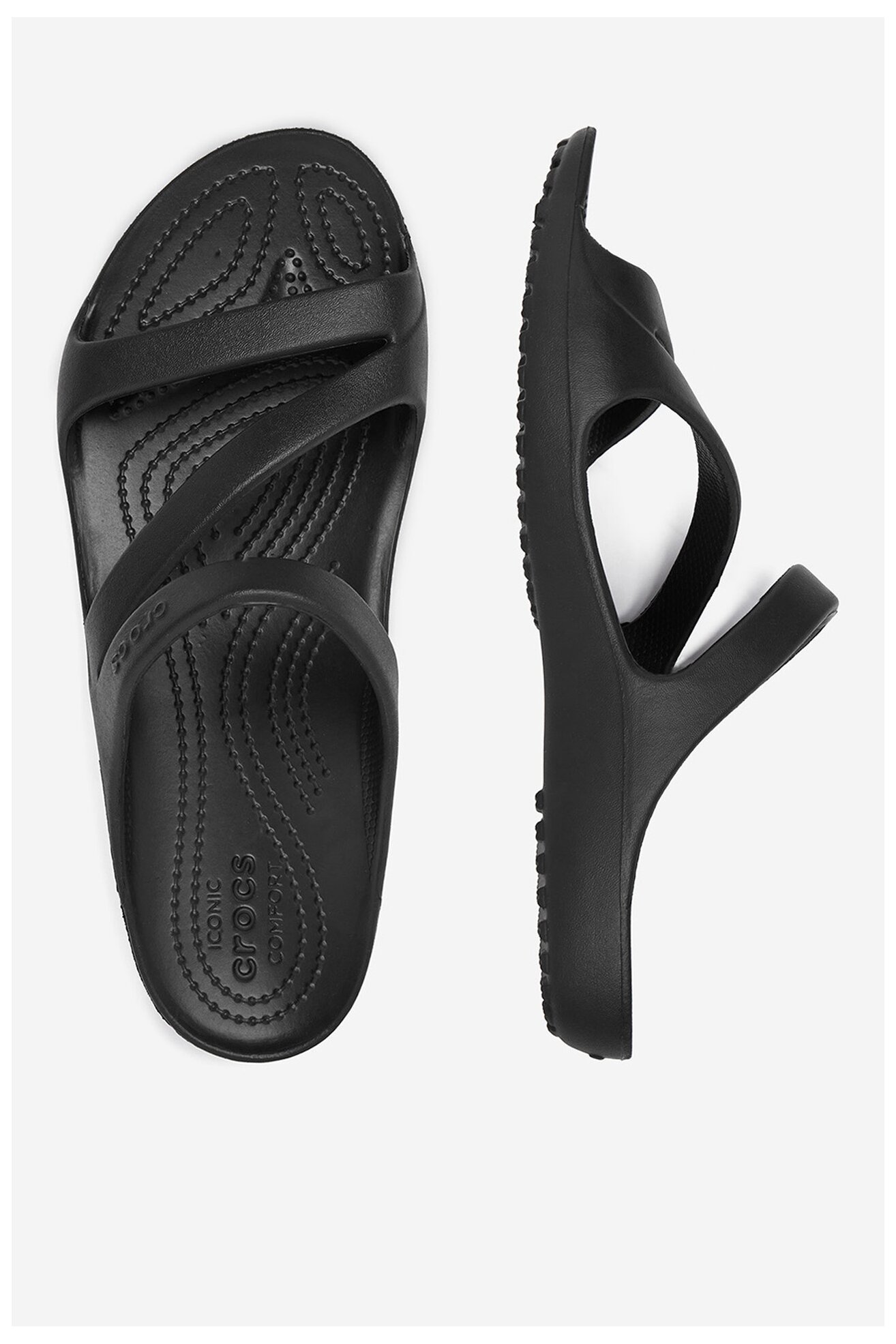 Klapki basenowe Crocs C-KADEE II SANDAL W 206756-001 Czarny