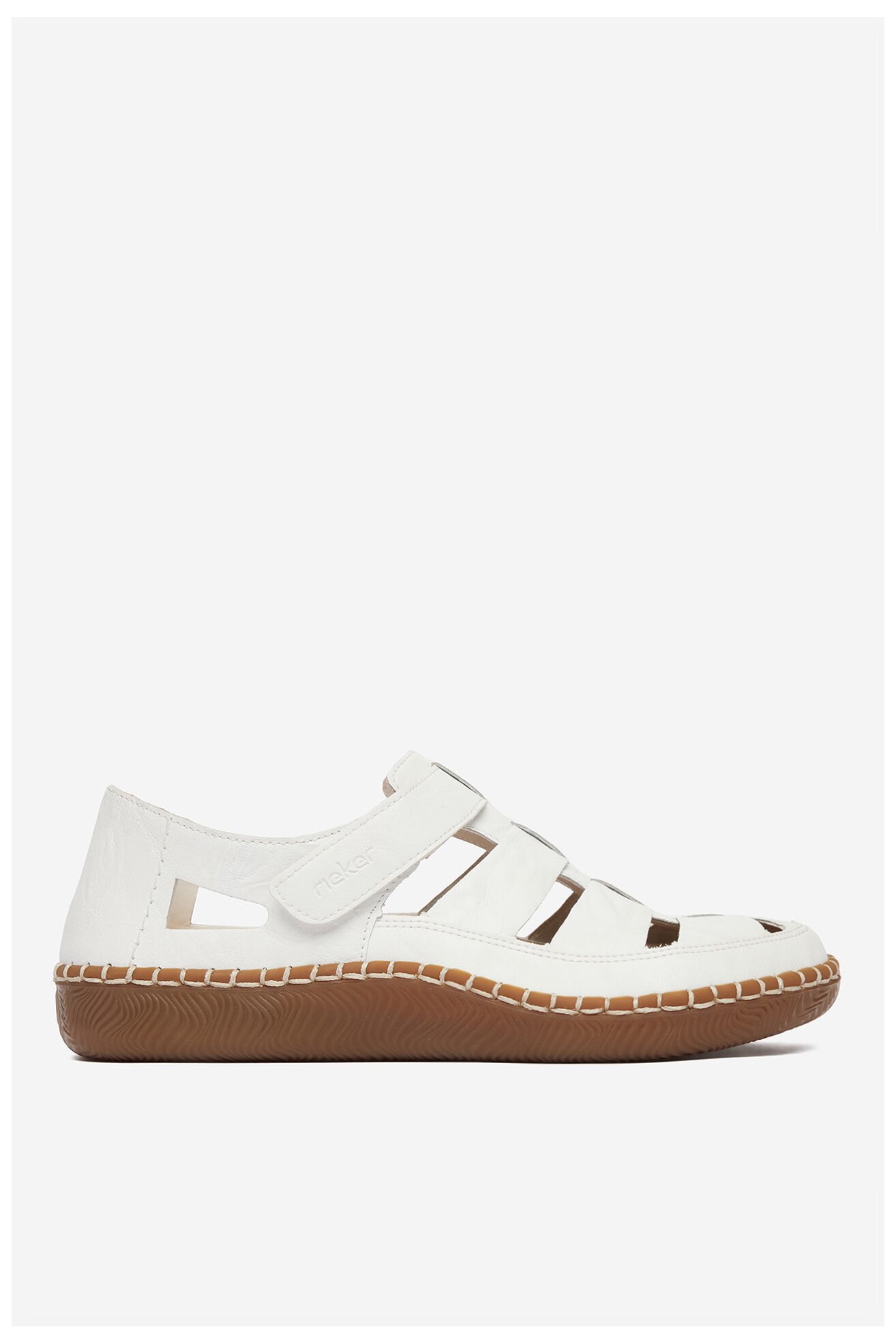 Półbuty Rieker CEO-N2453-80 Biały