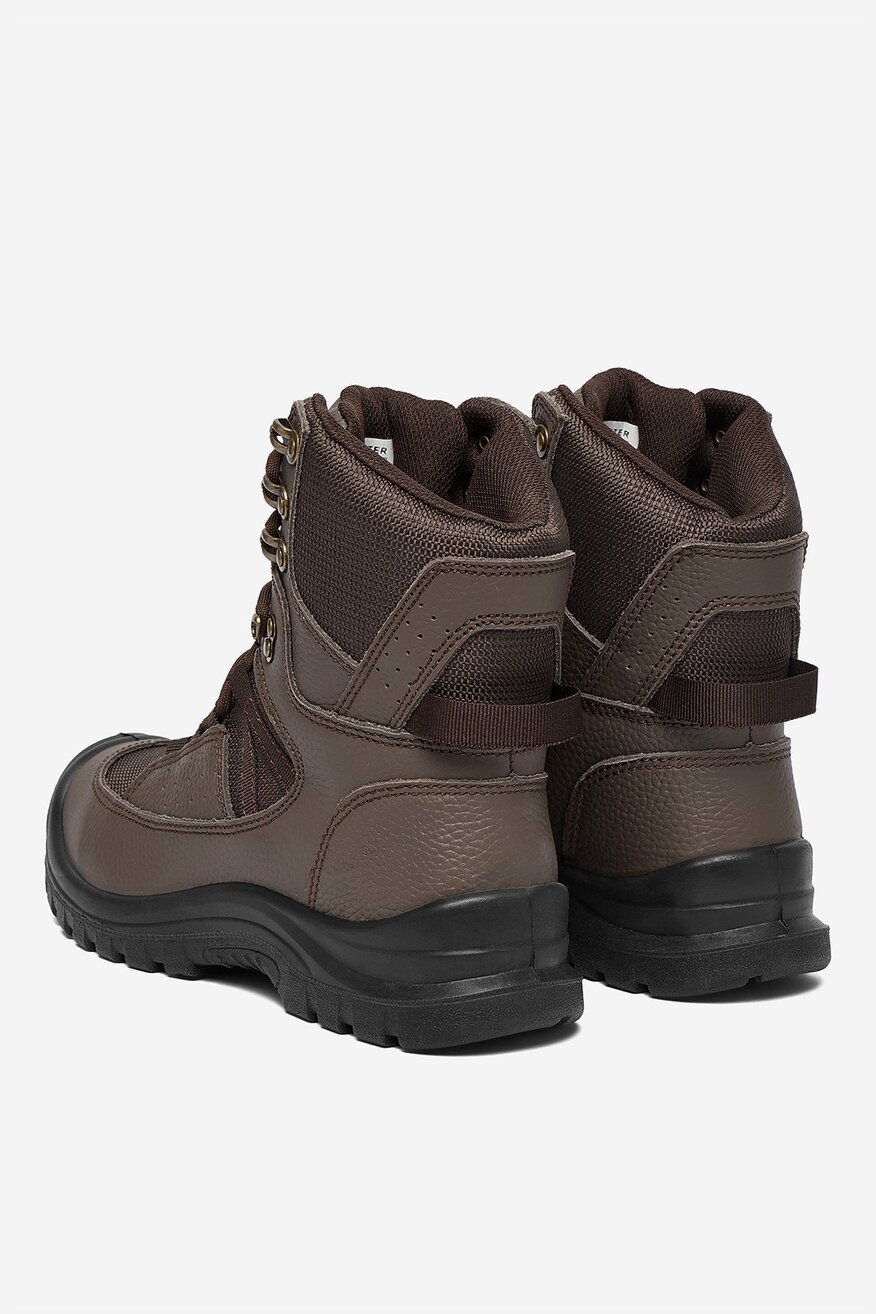 
                HUNTER - Skórzane trzewiki sznurowane - 5906751204092