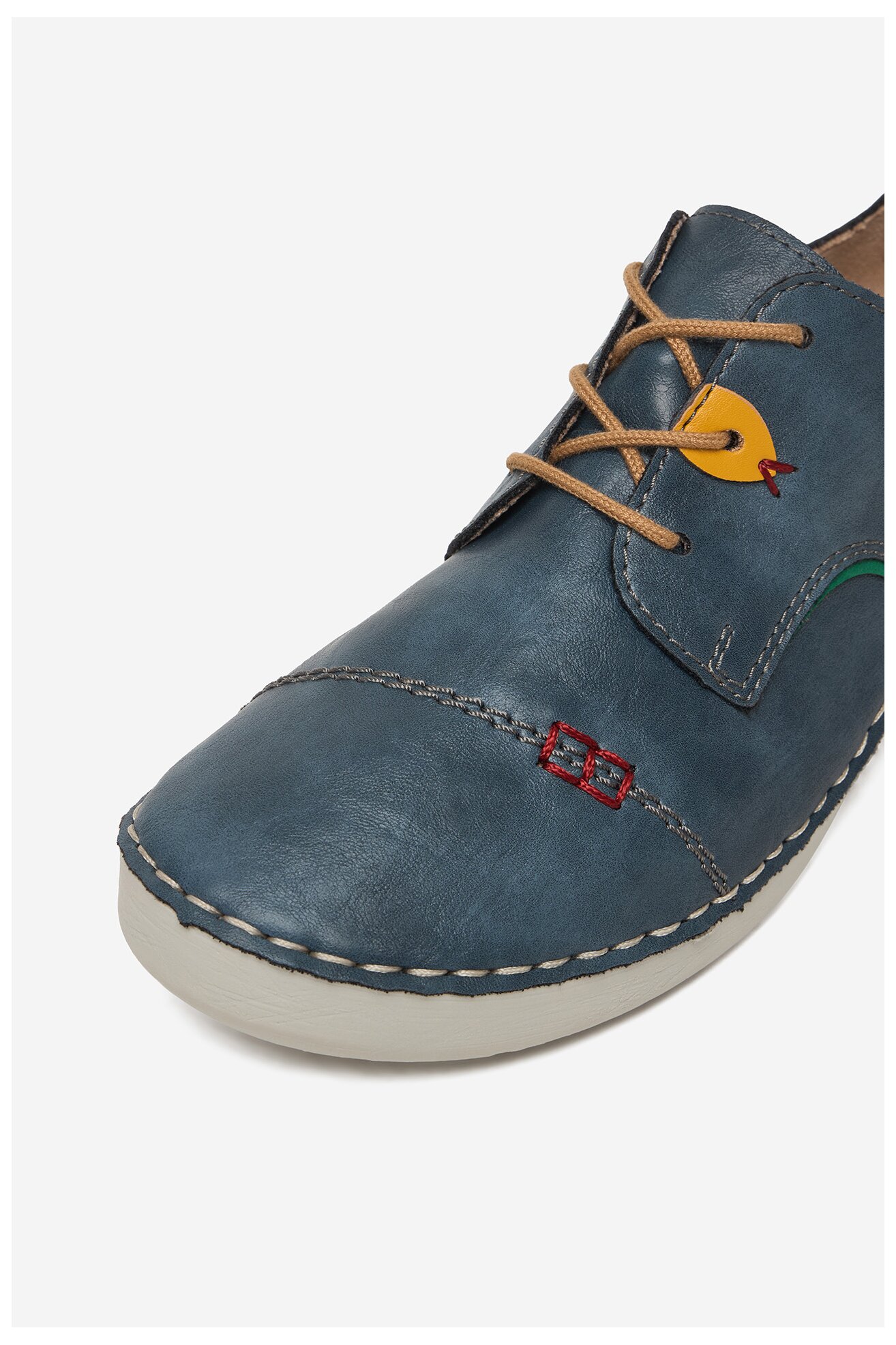 Półbuty Rieker CEO-52528-14 Jeansowy