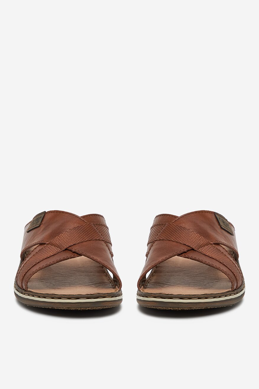 
                Rieker - Klapki skórzane - 5906751771020