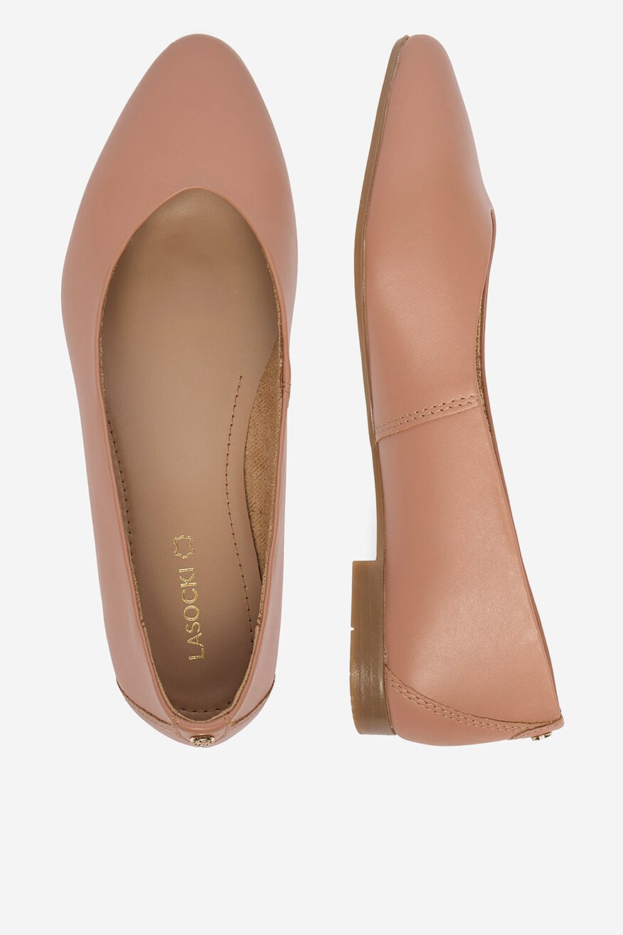 
                Lasocki - Baleriny skórzane - 5906751638330