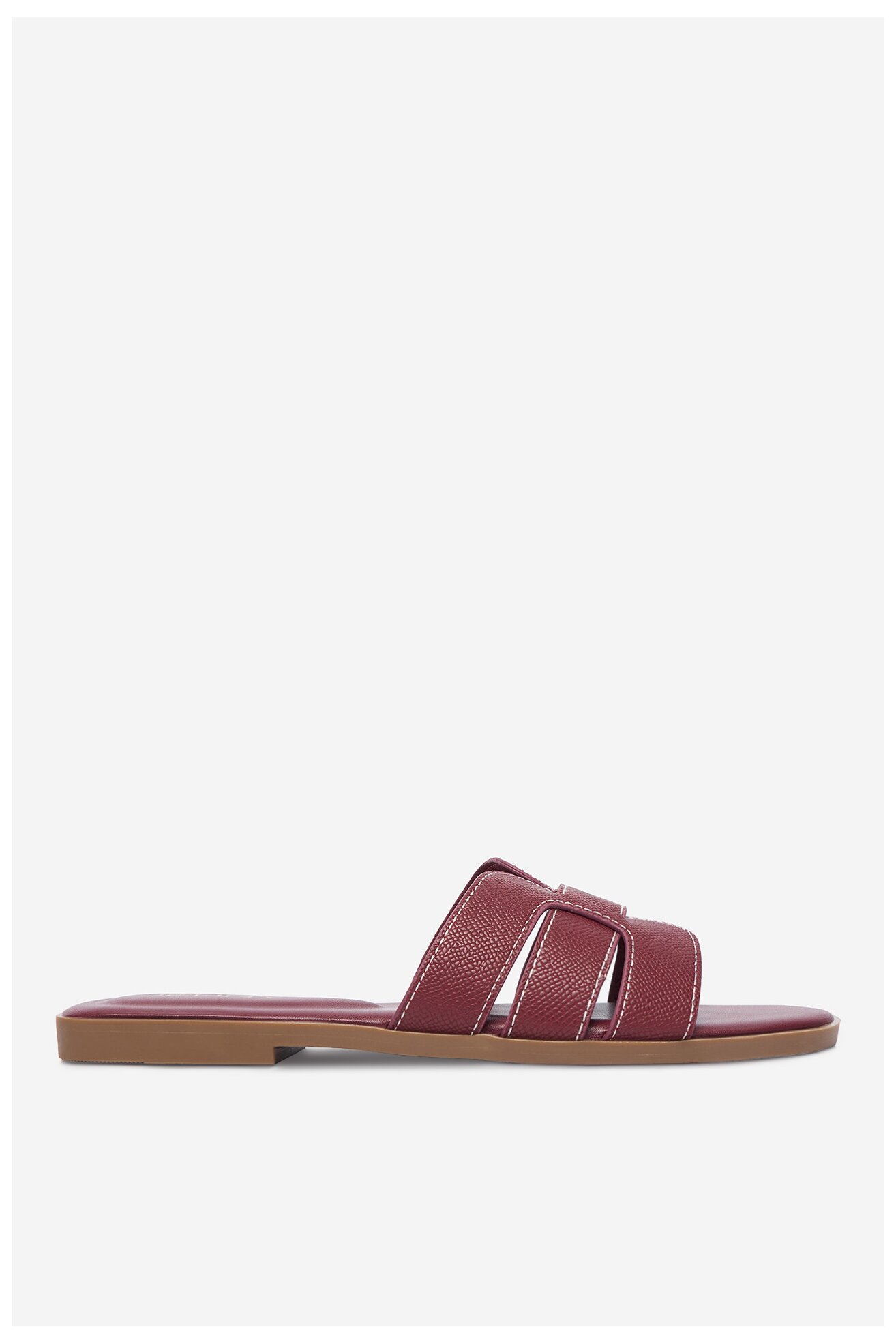 Klapki Jenny CEO-LB-F1061 Bordowy