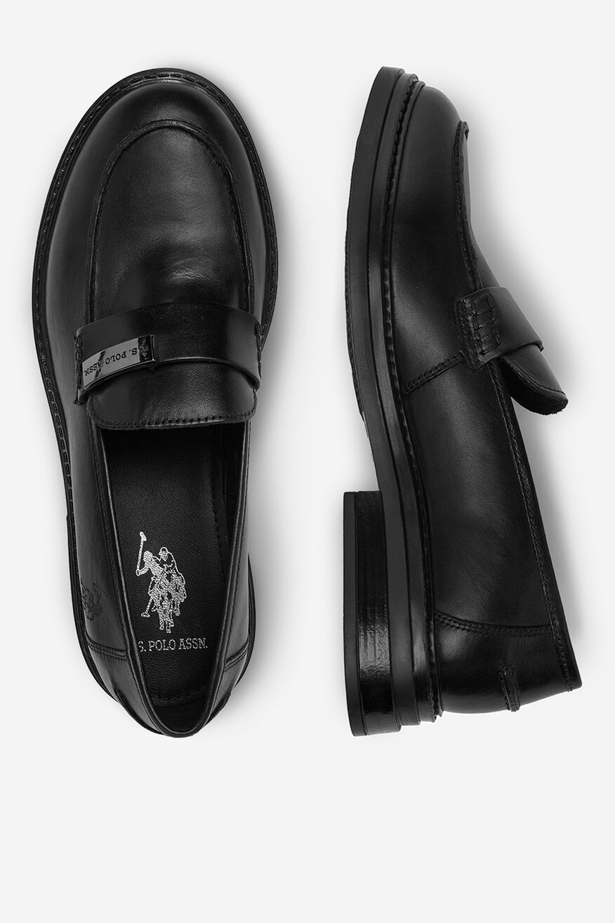 
                U.S. POLO ASSN. - Loafersy skórzane - 5907964012610