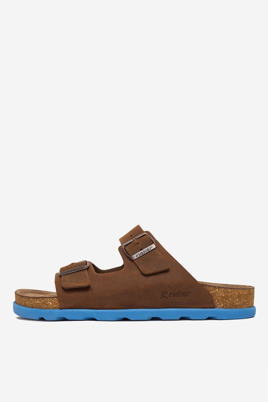 
                Rieker - Klapki skórzane - 5906751770412