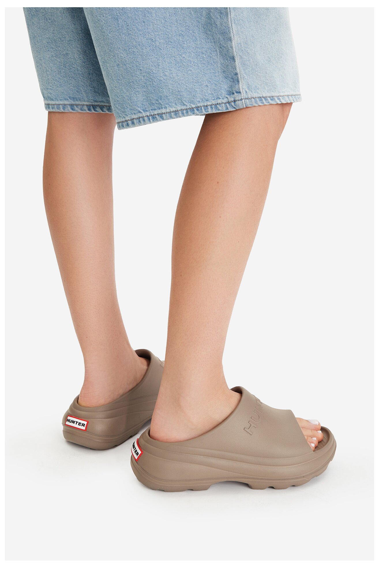 Klapki HUNTER CEOWB-835337 TAUPE