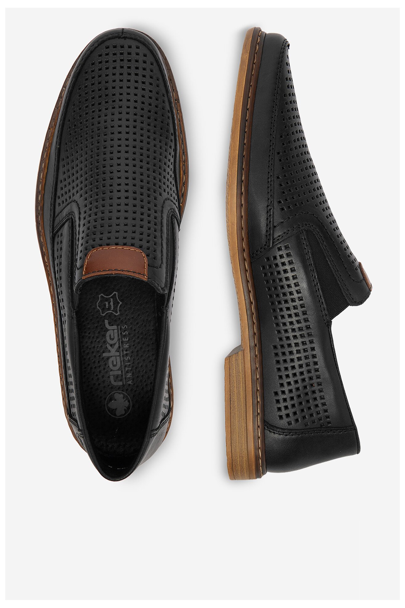 Półbuty Rieker CEO-13459-00 Czarny