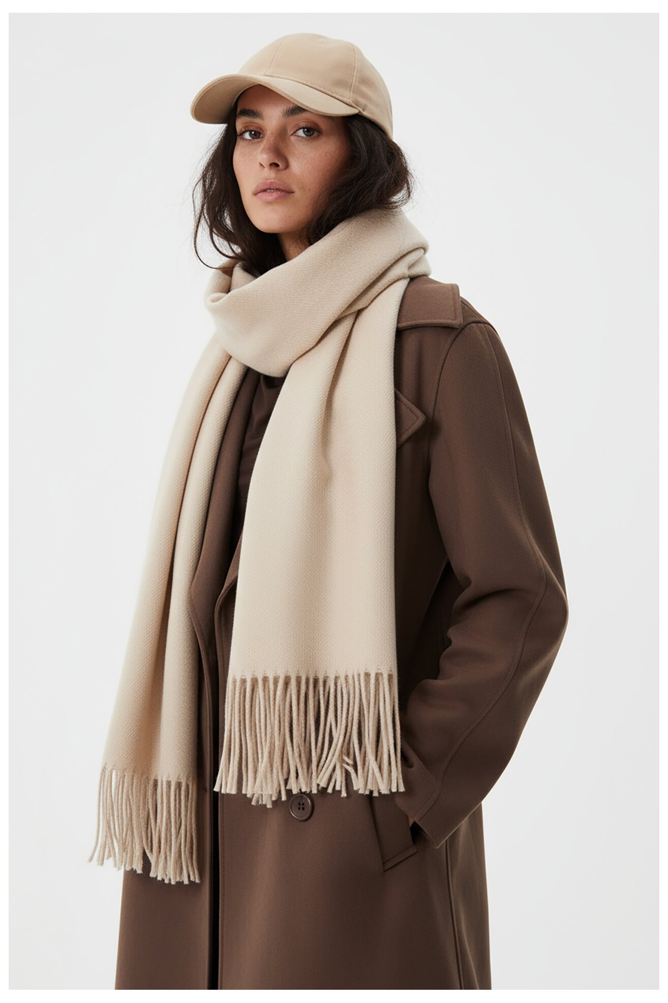 Шарф Жіночий NINE WEST CEO-NW-W4-002-AW26 БЕЖЕВИЙ