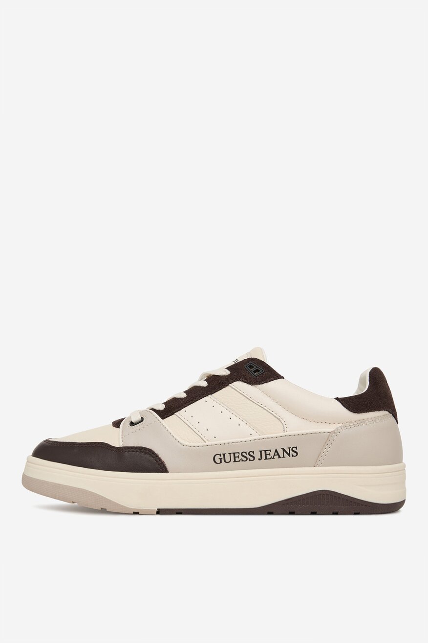 
                GUESS JEANS - Sneakersy skórzane - 5906751955697