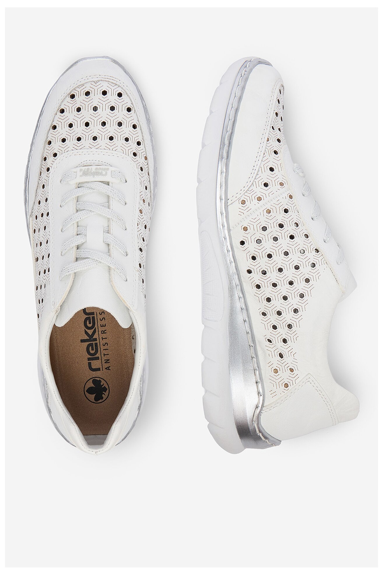 Половинки обувки Rieker CEO-L3217-80 БЯЛ