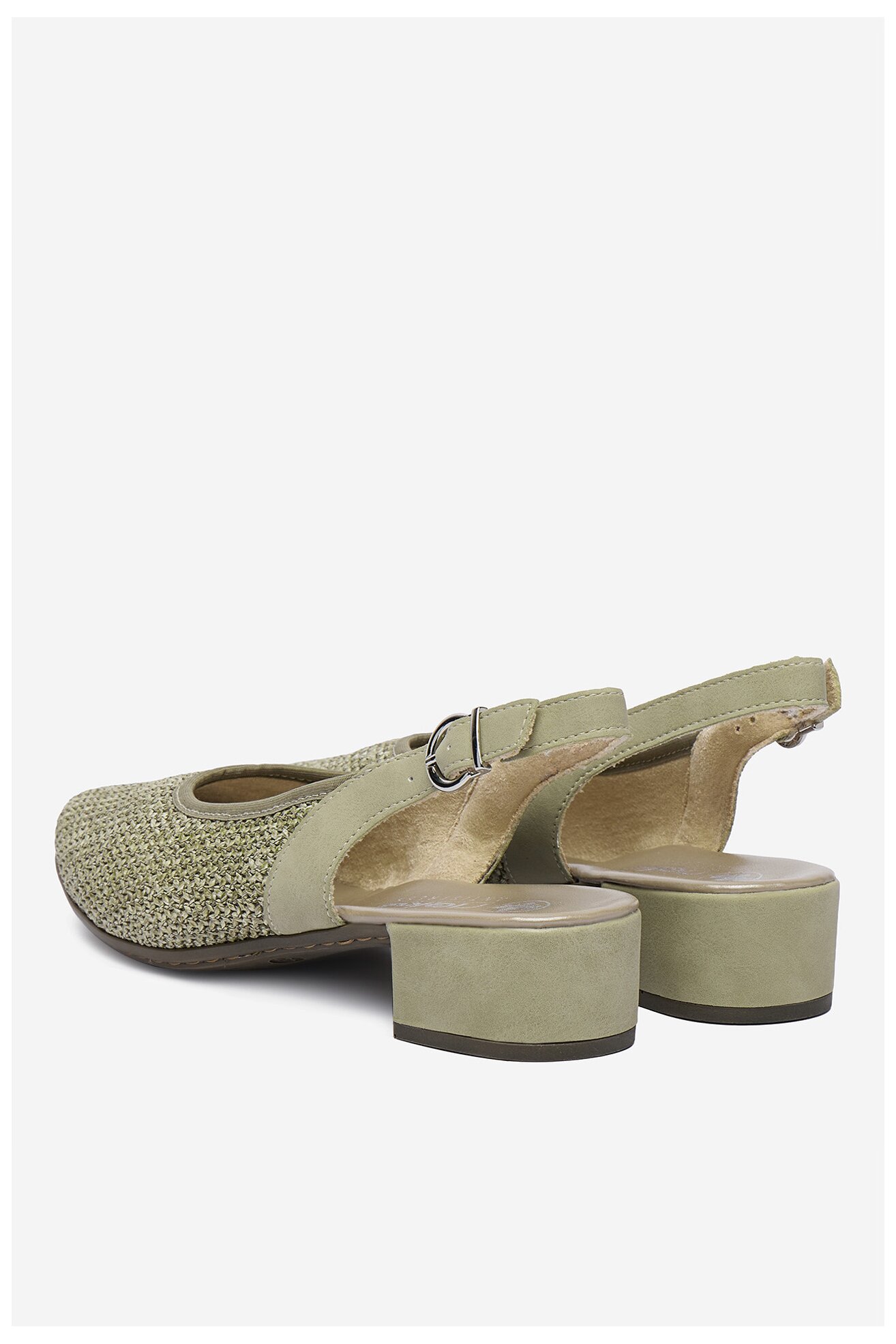 Czółenka Rieker CEO-47060-52 Oliwkowy jasny