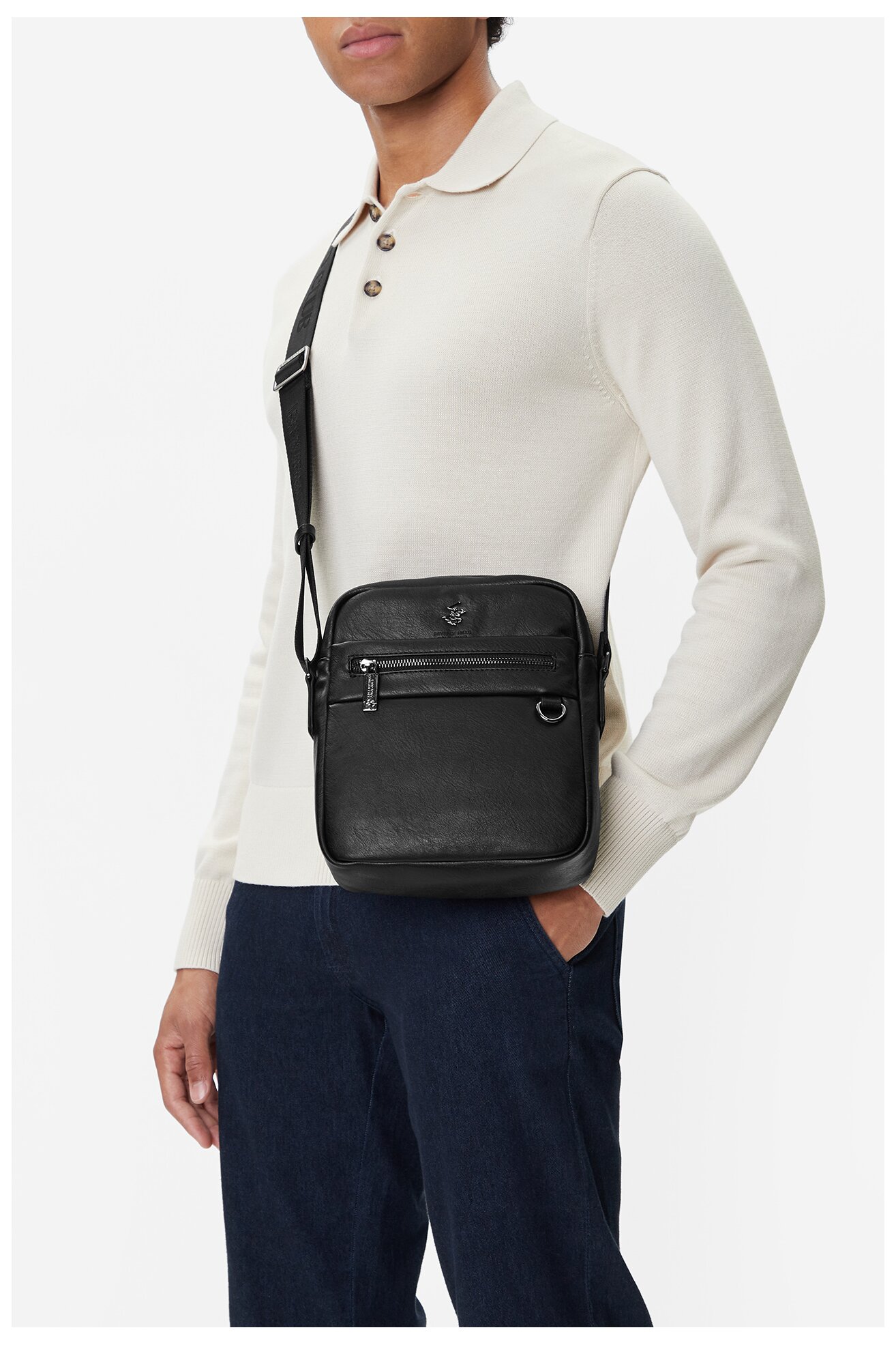 Сумка Чоловіча Beverly Hills Polo Club CWBEO-BHPC-L-018-08 ЧОРНИЙ