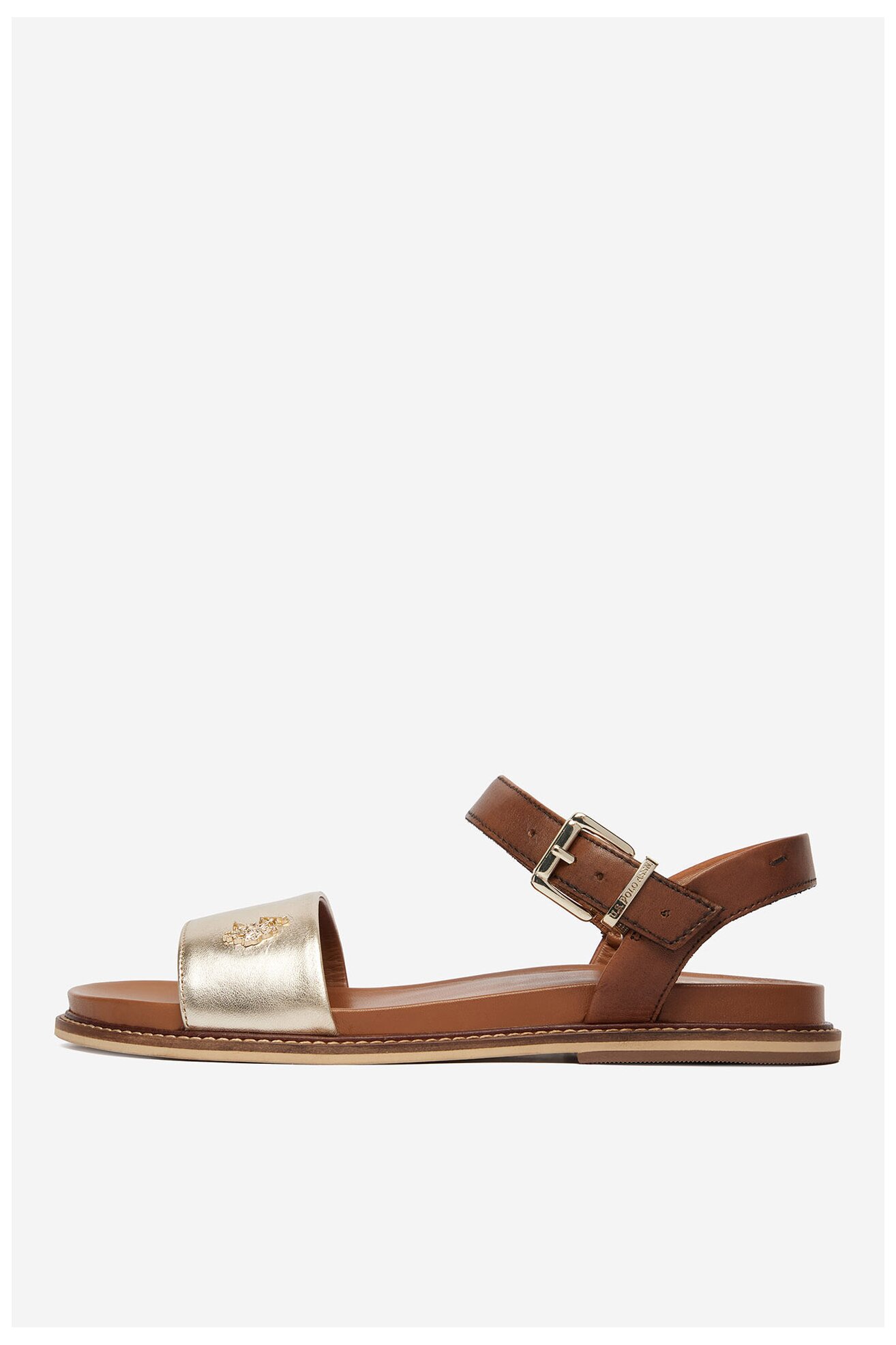Sandały U.S. POLO ASSN. EO-ADELI001W/6L1 Złoty