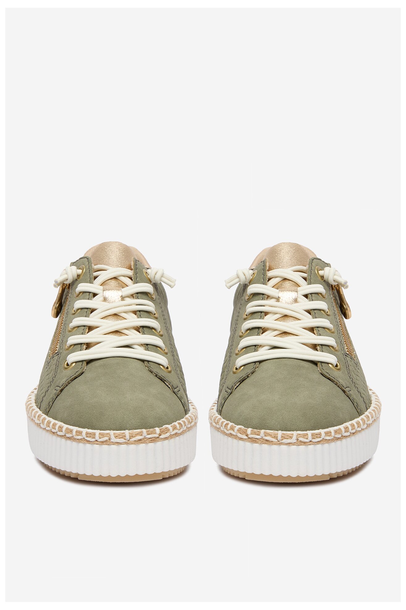 Sneakers Rieker CEO-M2940-52 Oliwkowy jasny