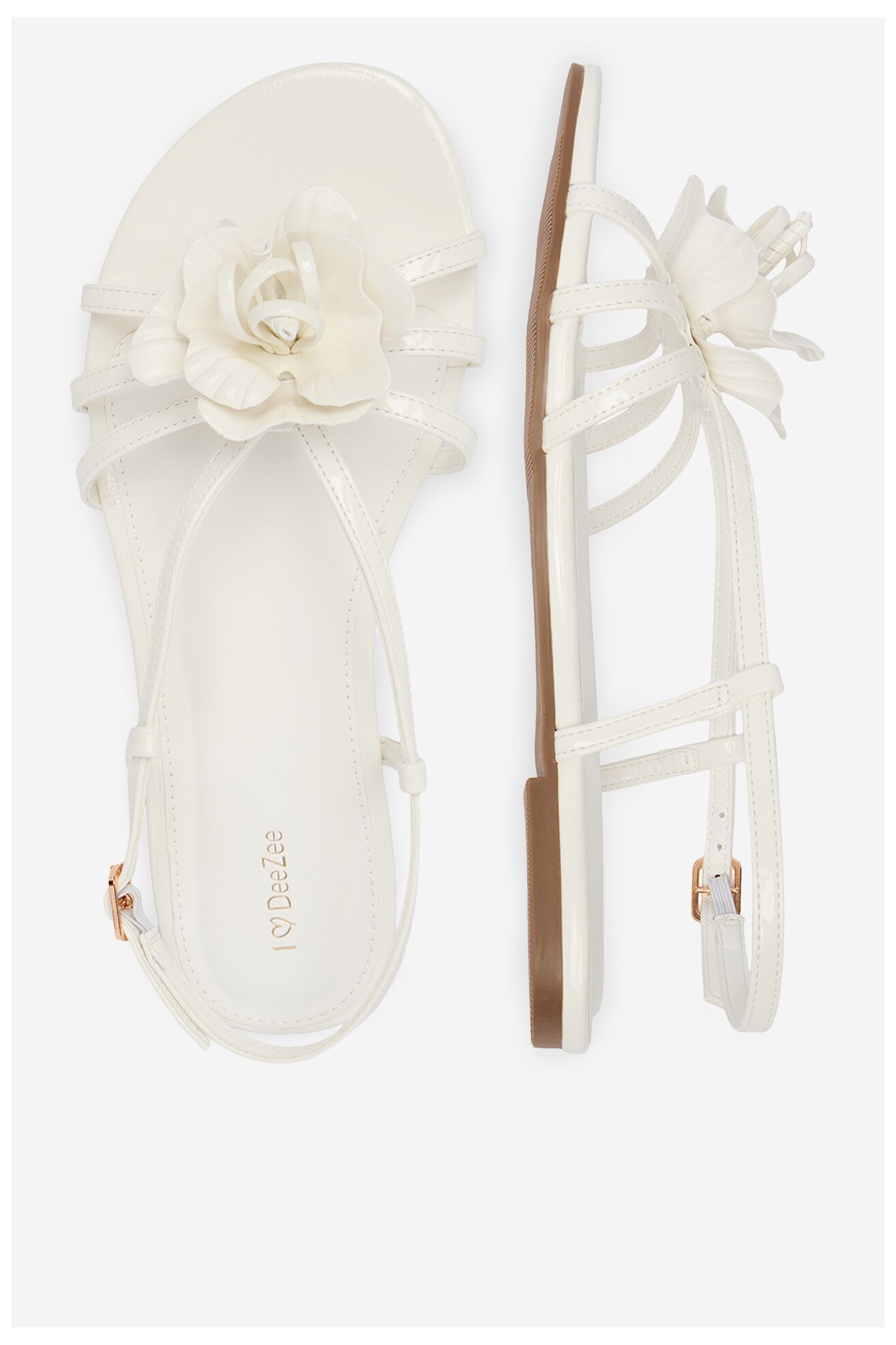 Sandały DeeZee CEO-CD25-293-1 Biały