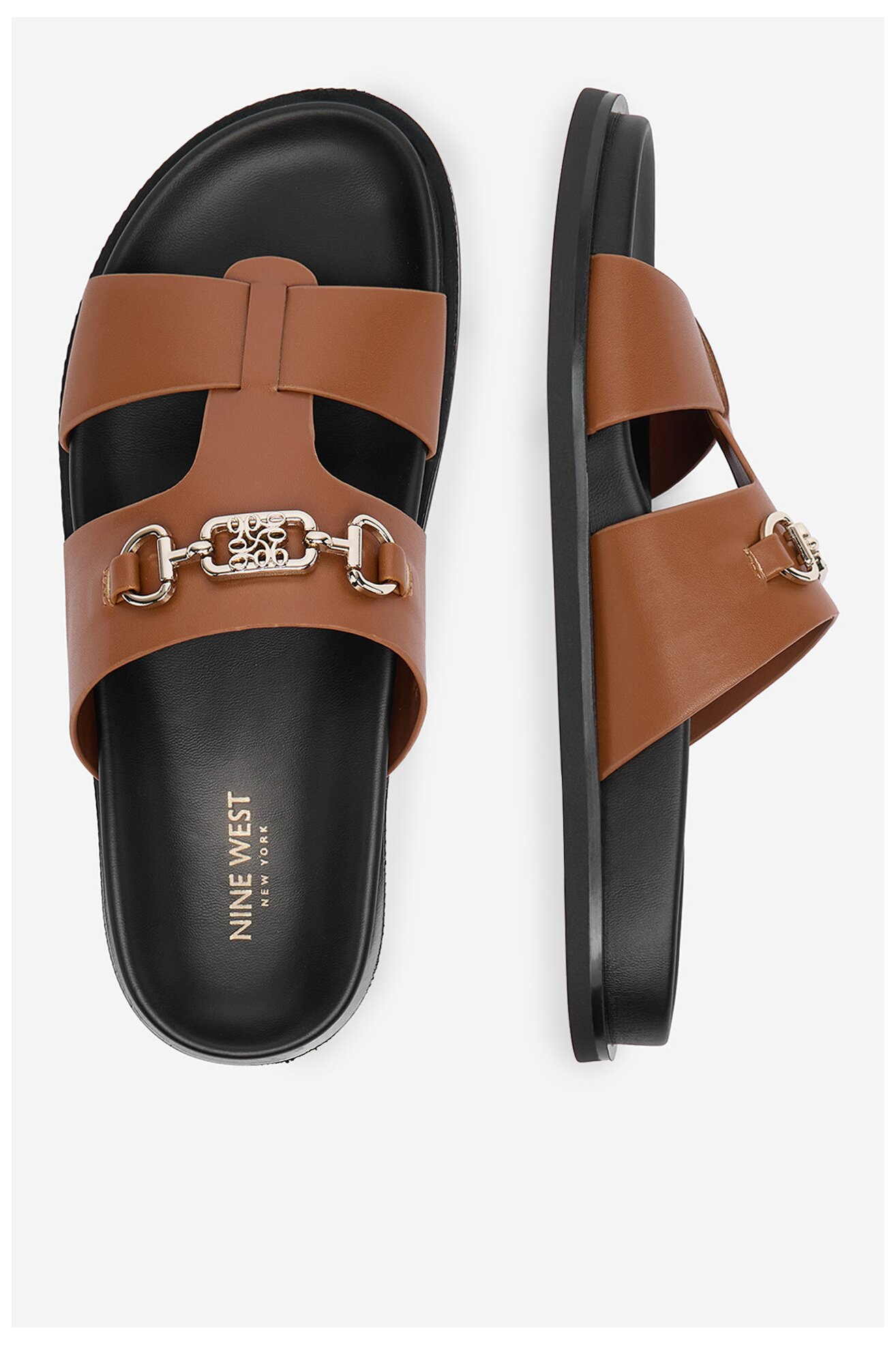 Klapki NINE WEST CEO-JDNW-05 Camel