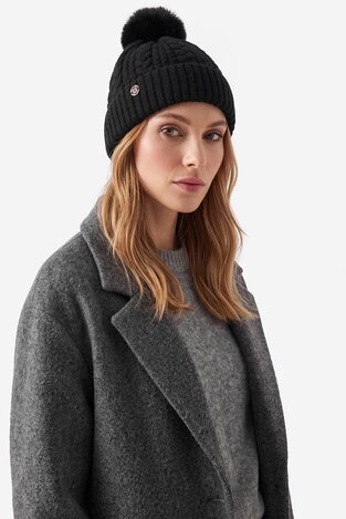 Шапка Жіноча NINE WEST CEO-NW-W3-002-AW26 ЧОРНИЙ