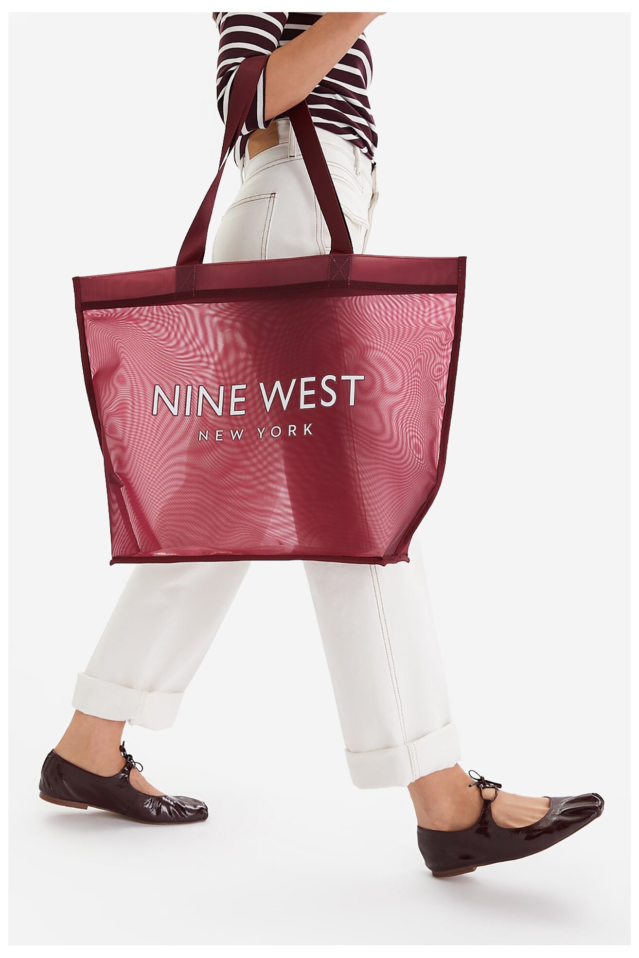 Torebka NINE WEST CEO-ELOURA-LA374-4074 Bordowy