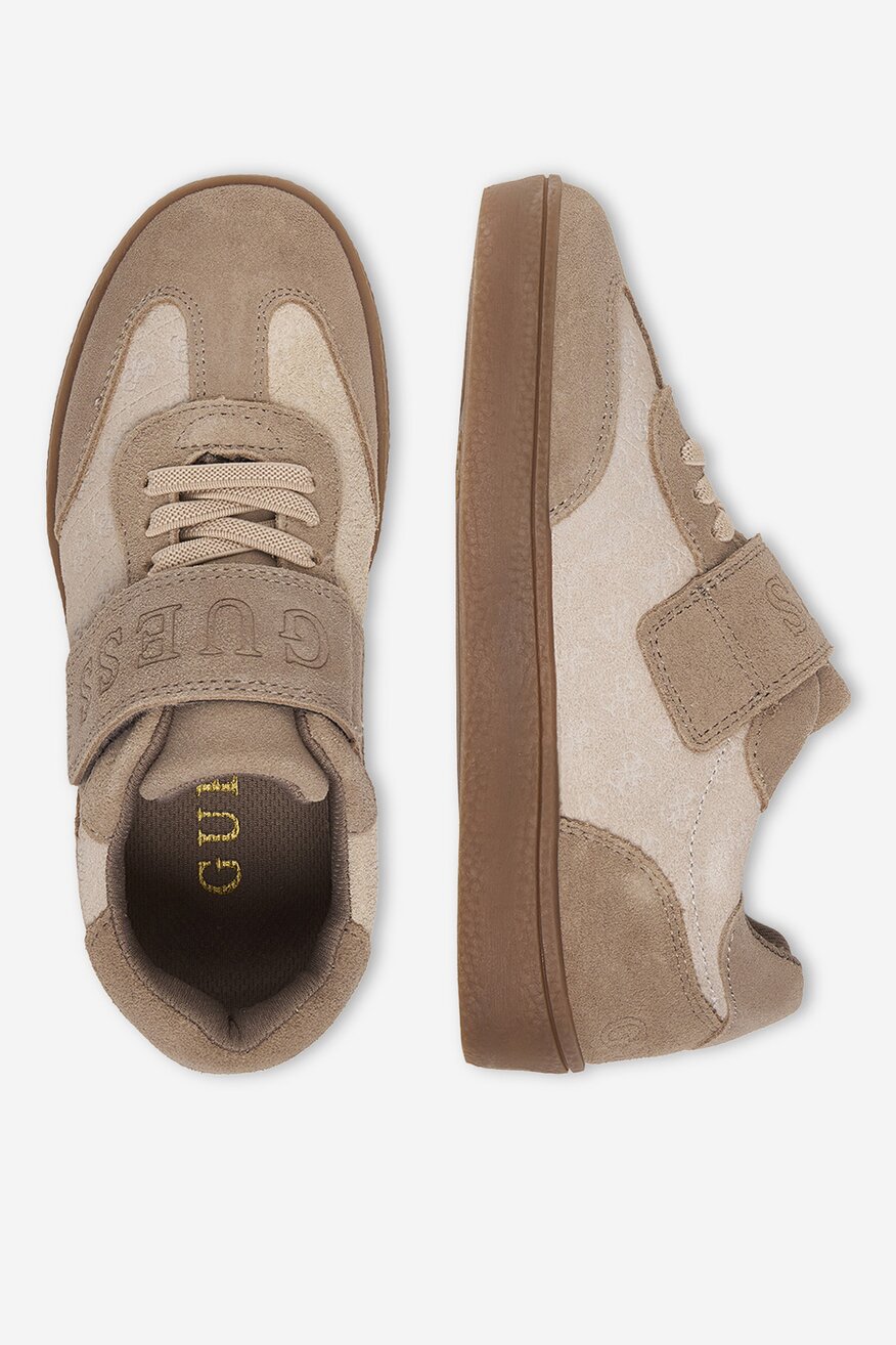 
                GUESS - Sneakersy skórzane - 5906751757727