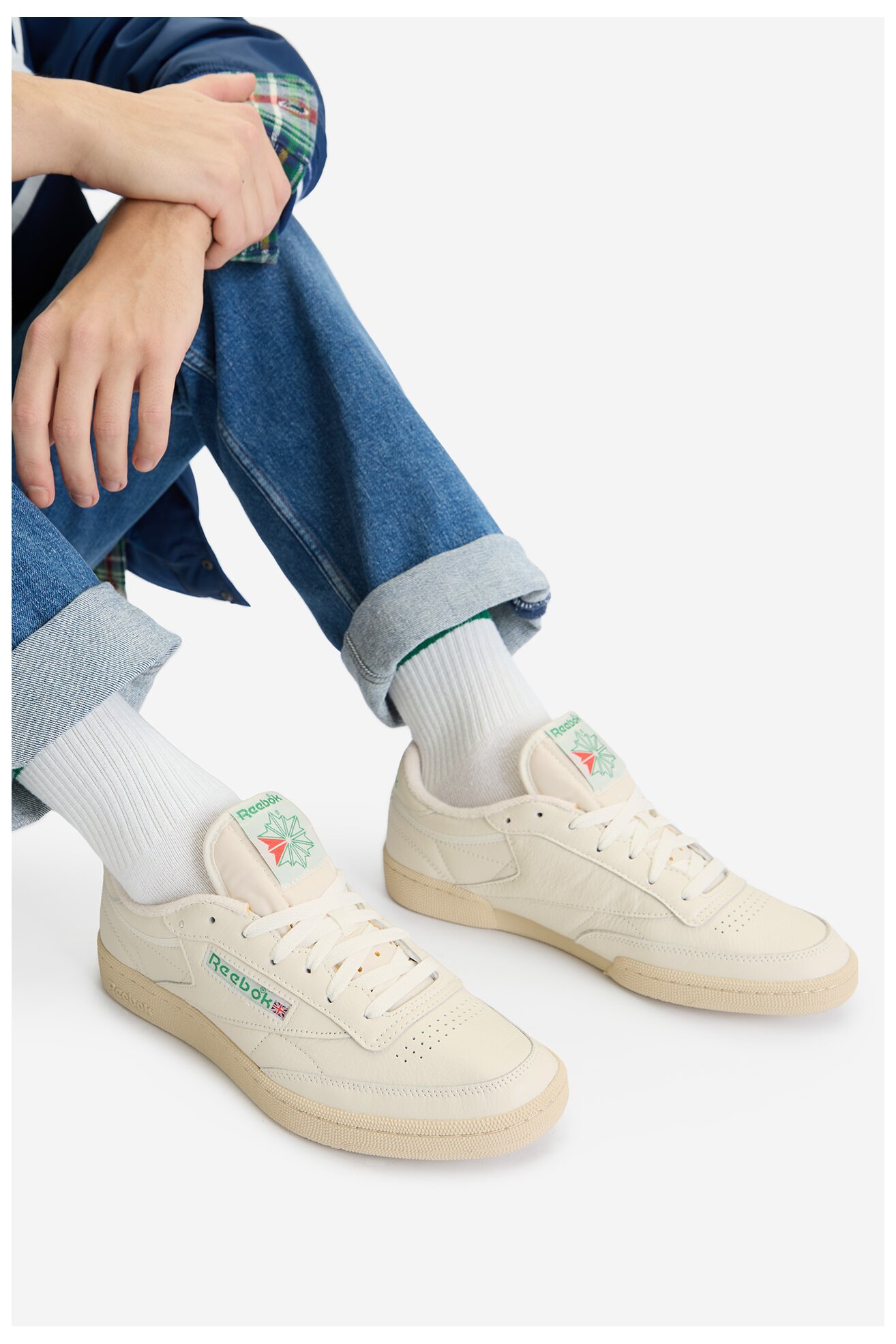 Спортни обувки Reebok EO-CLUB C 85 VINTAGE 100000317 КРЕМАВ