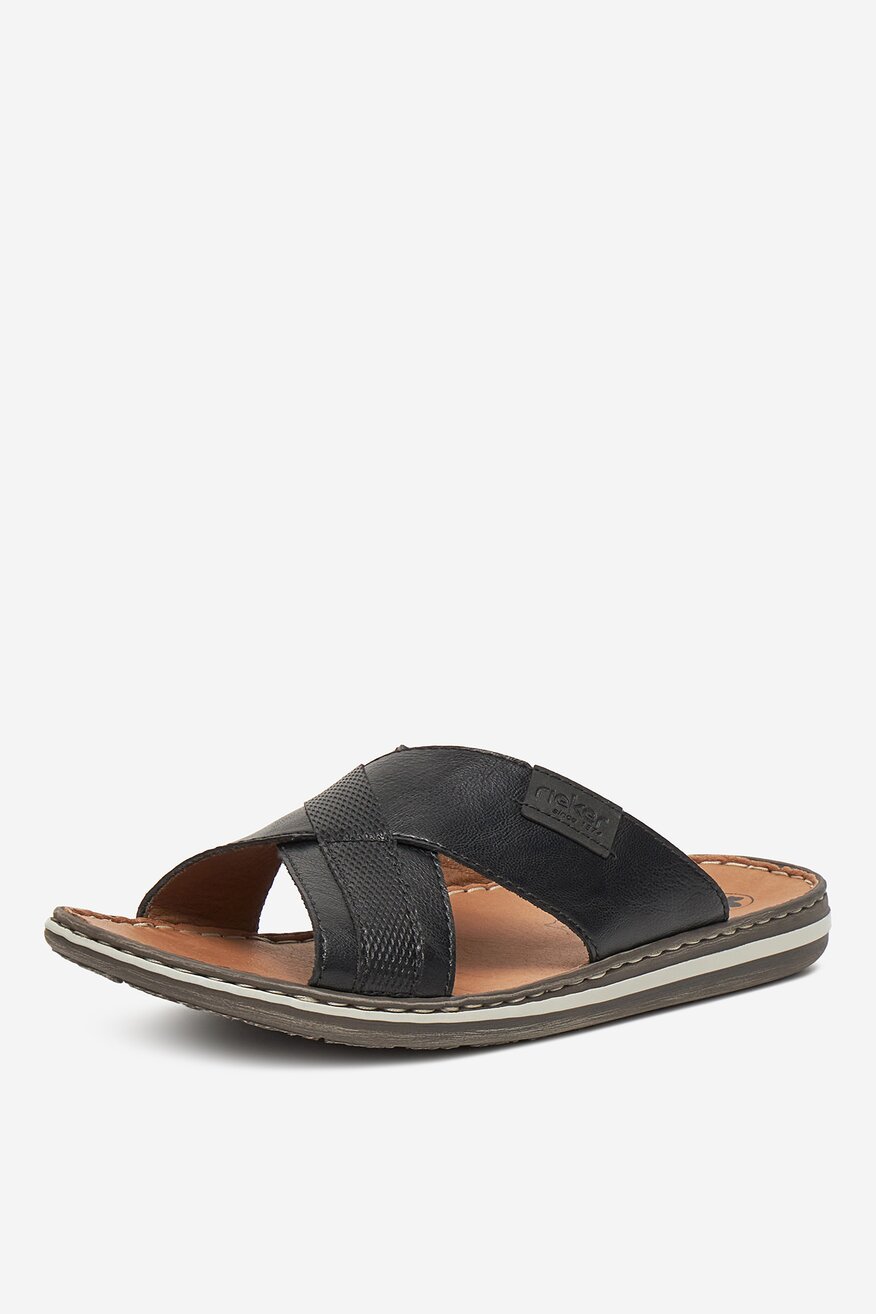 
                Rieker - Klapki skórzane - 5906751770467