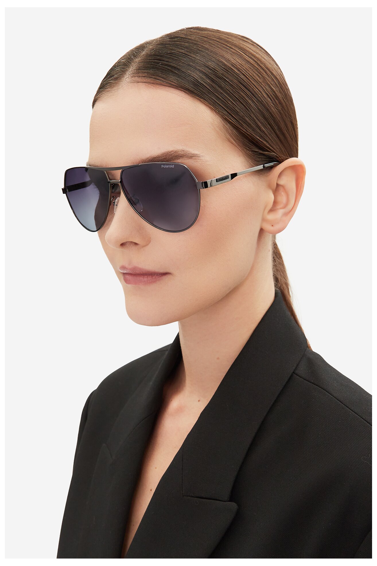 Okulary unisex Polaroid C PLD 2145/G/S/X Czarny