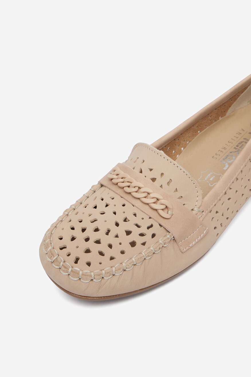 
                Rieker - Mokasyny skórzane - 5906751767320