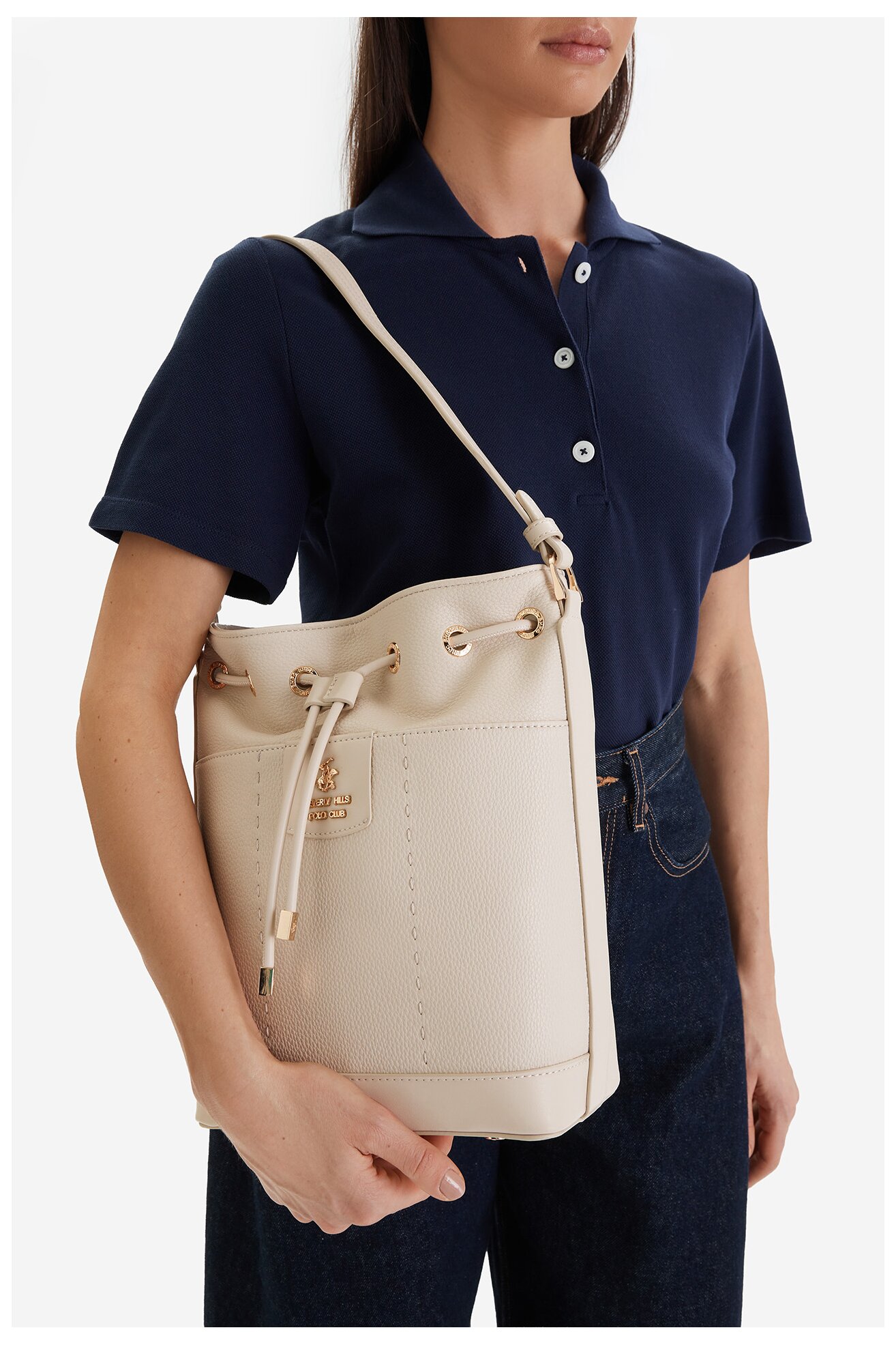 Дамска чанта Beverly Hills Polo Club CEO-BHPC-C-020-09 СЛОНОВА КОСТ