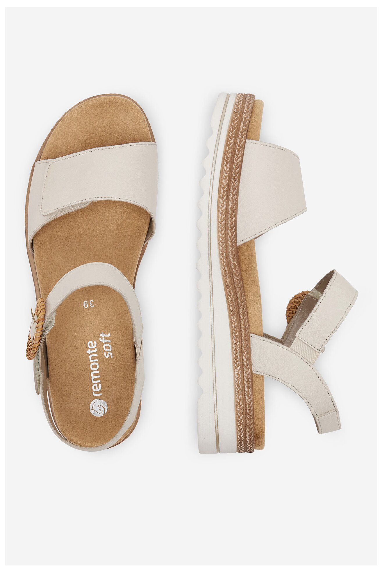 Sandały Remonte CEO-D0Q52-60 Srebrny