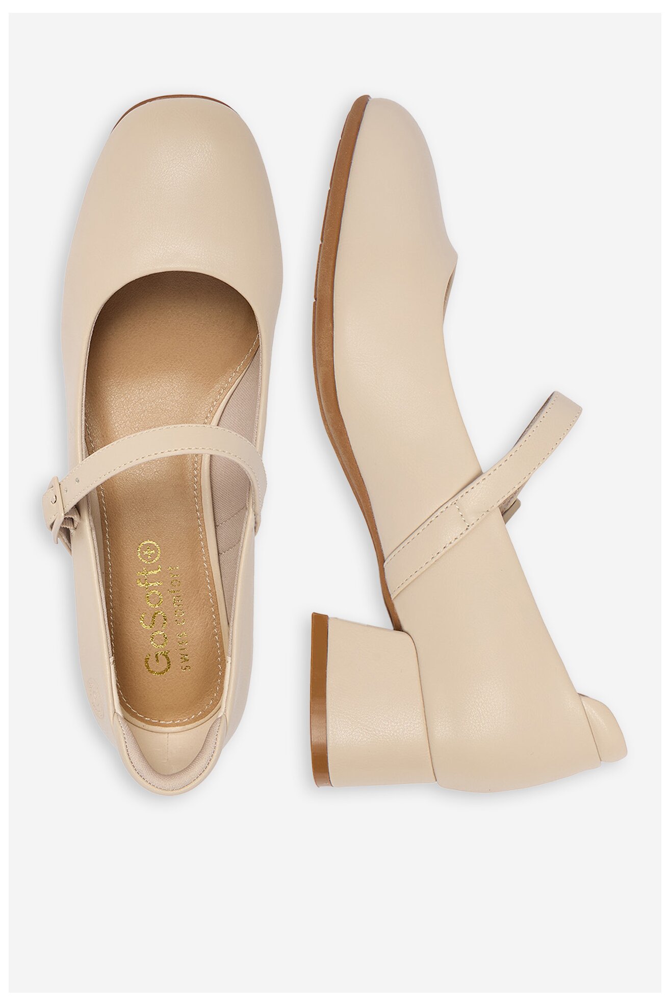 Елегантни обувки Go Soft CEO-DBDS40913-1 БЕЖОВ