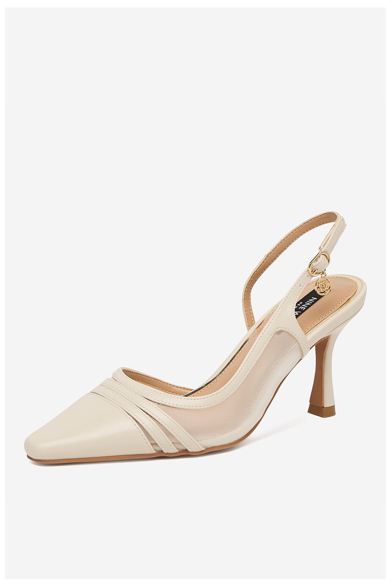 Елегантни обувки NINE WEST CEO-CR422-D3005C КРЕМАВ