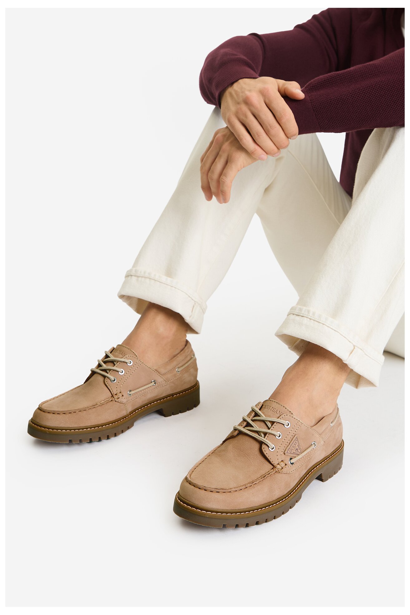 Półbuty GUESS JEANS CWBEO-FOX-01 MI08 Beżowy