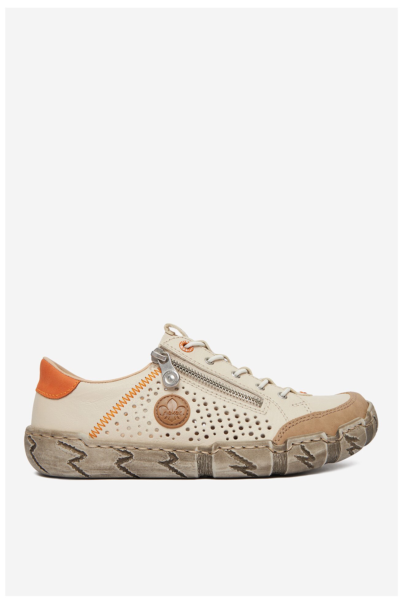 Półbuty Rieker CEO-L0355-61 Beżowy