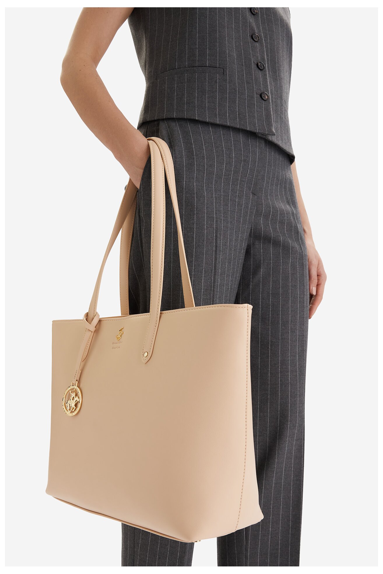 Torebka Beverly Hills Polo Club CEO-BHPC-L-009-09 Beżowy