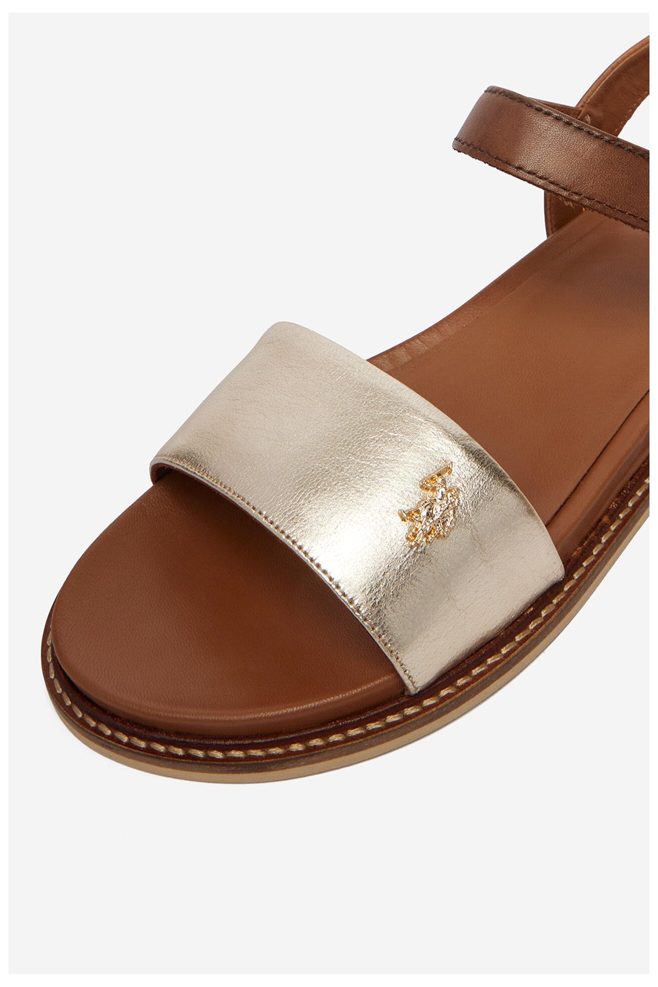 Sandały U.S. POLO ASSN. EO-ADELI001W/6L1 Złoty