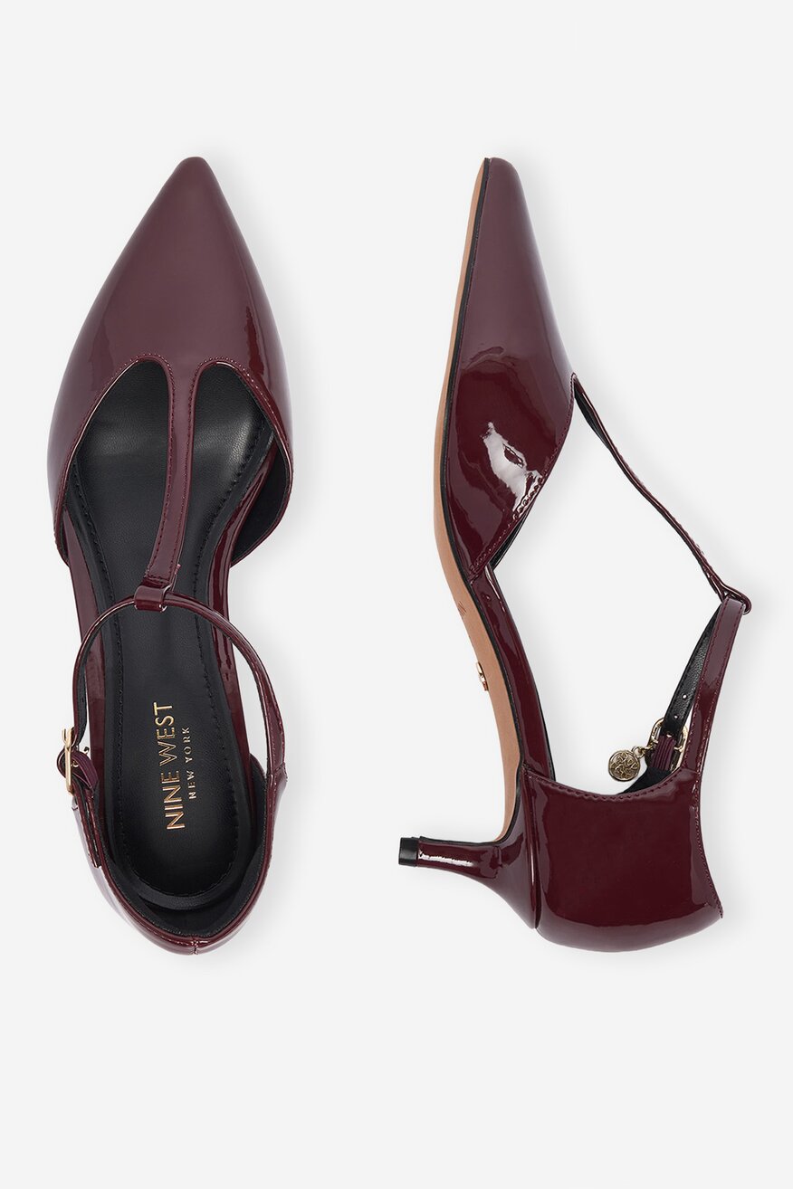 
                Туфлі-Човники NINE WEST СВІТЛО-БОРДОВИЙ - 5907964439394
