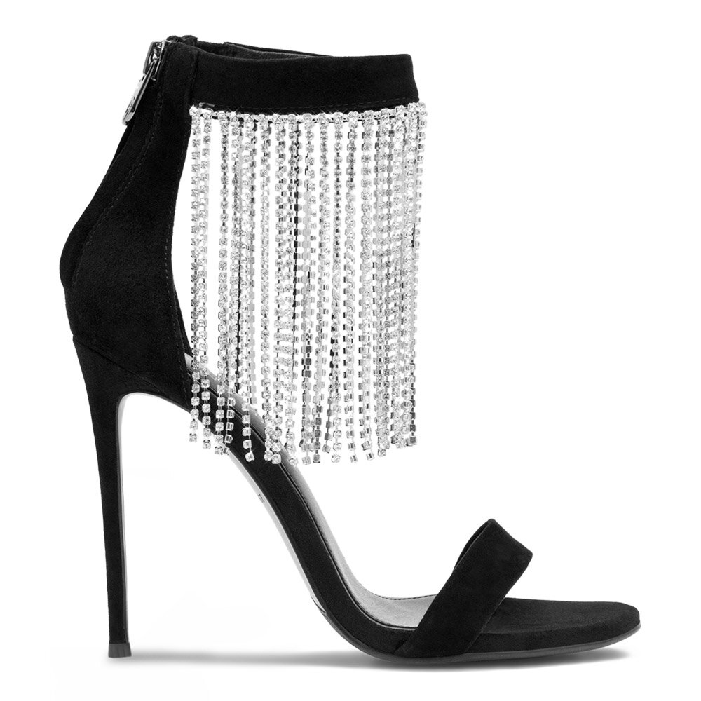 Sandále EVA MINGE VALENTINE-2360-106 ČIERNA, veľkosť: 38 - CCC