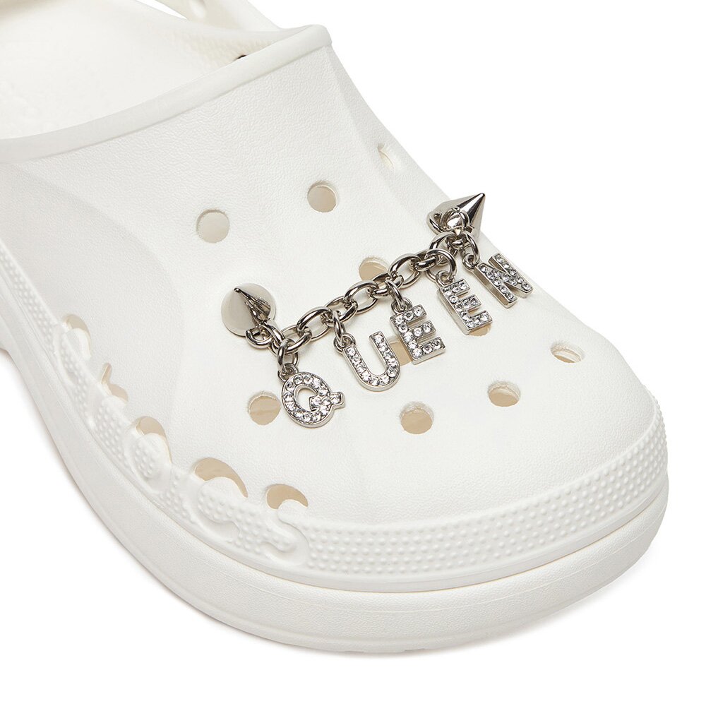 Crocs Unisex Srebrny - Ozdoba Do Butów Queen Chain 10011704 Rozmiar: One Size - Ccc